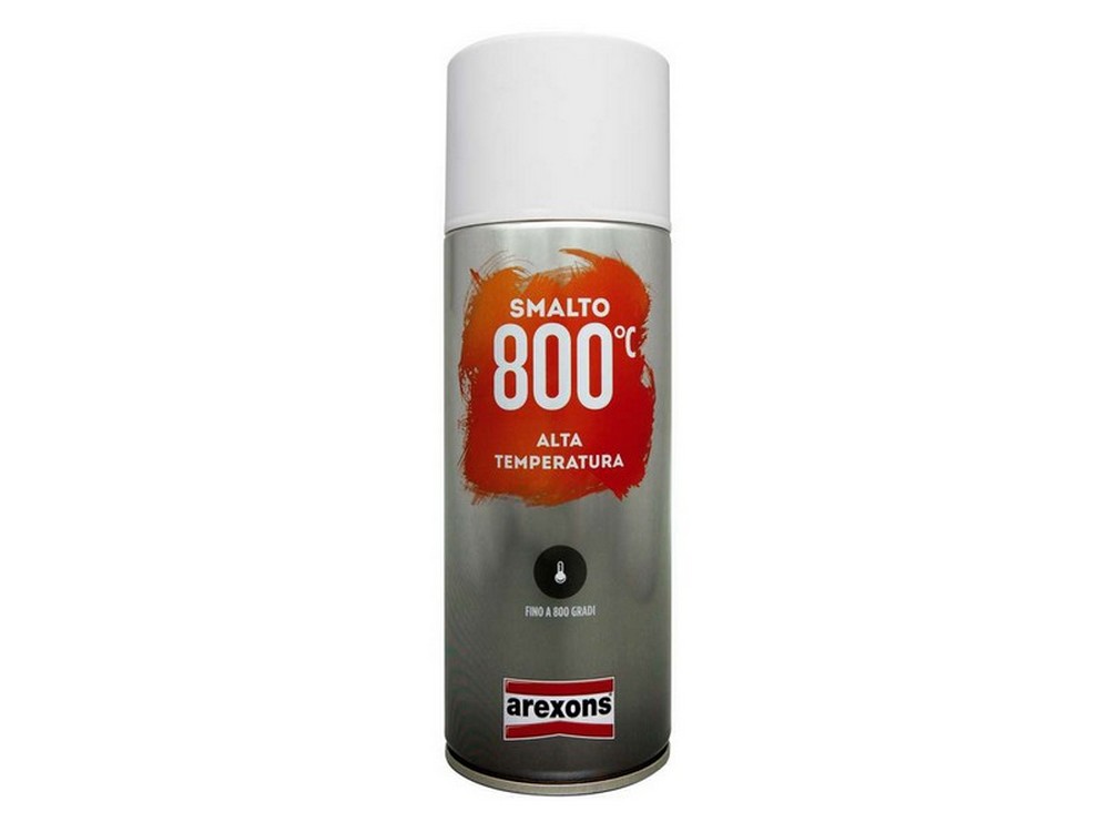 6pz vernice spray smalto 800 ¦c alta temperatura ml. 400 bianco cod:ferx.vit39323