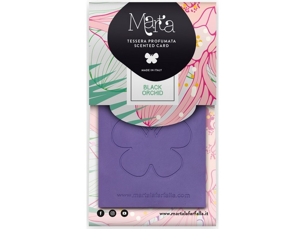 20pz profumatore appendibile ''marta card'' orchidea nera cod:ferx.vit55009