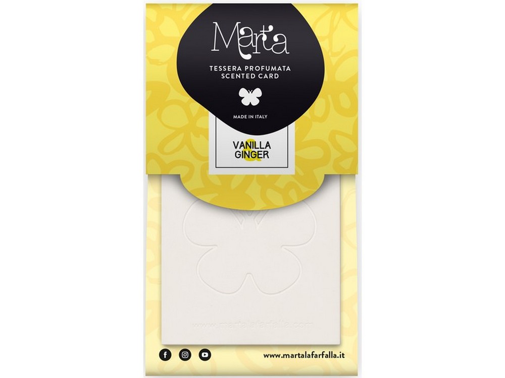 20pz profumatore appendibile ''marta card'' vaniglia & zenzero cod:ferx.vit55010