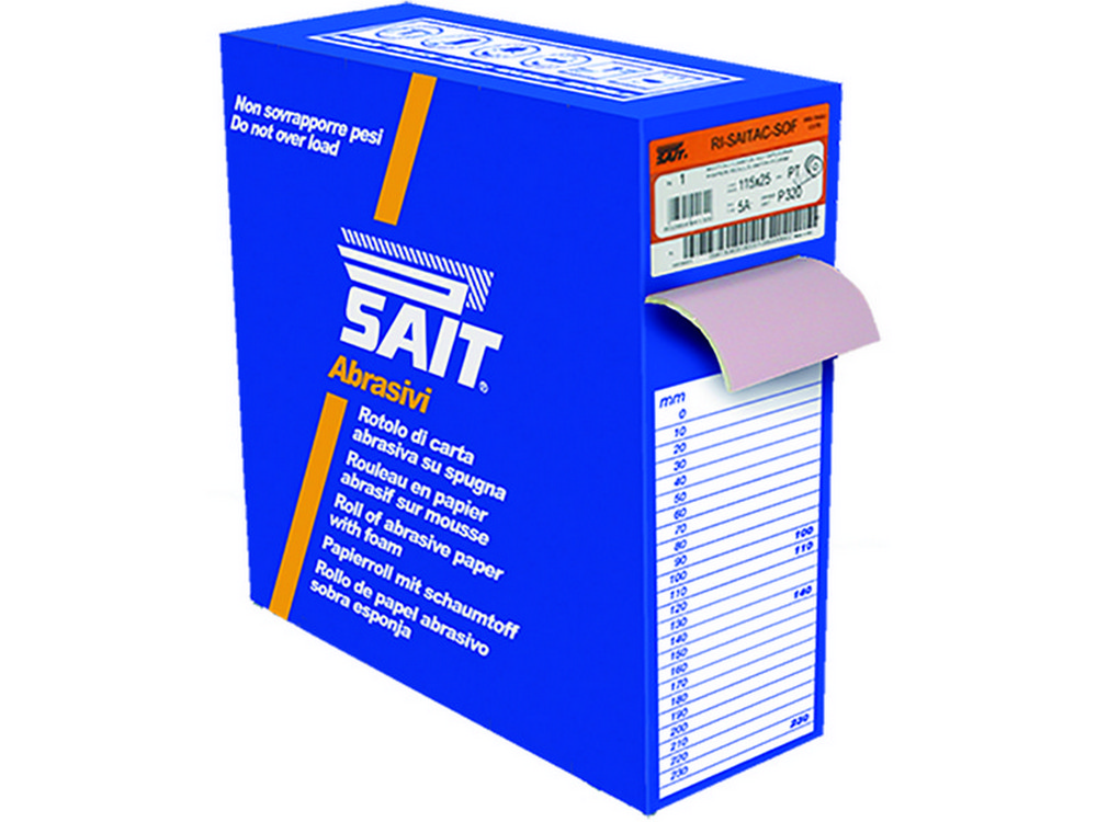 1 pz carta abrasiva ri-saitac-sof 3s mm. 115x25 mt. grana 240 cod:ferx.vit40087