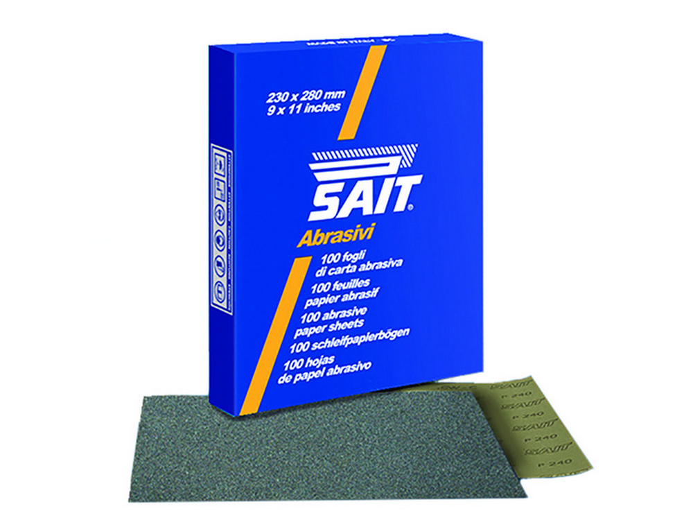 50fogli carta abrasiva s-saitac cw-c mm. 140x230 grana 1.500 cod:ferx.vit54741