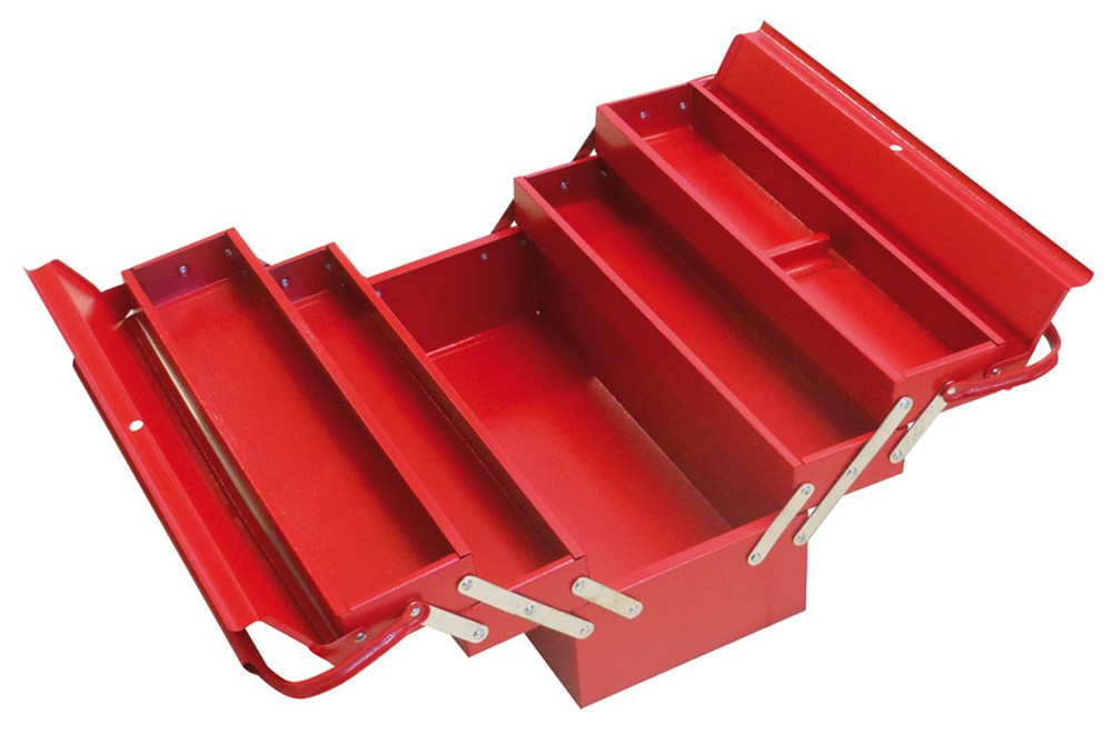cassette portautensili in acciaio 5 scomparti cm. 45x20x20 h cod:ferx.vit31207