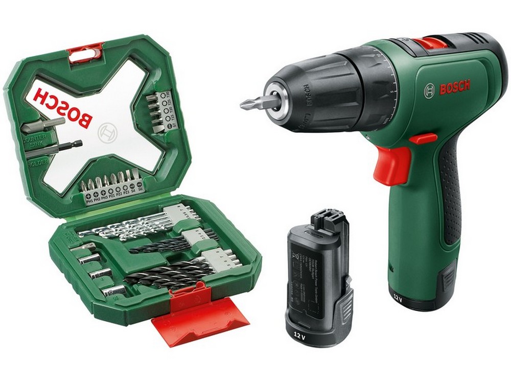 trapano avvitatore a batteria easydrill1200 12v 2 batt.1,5ah + x34 cod:ferx.vit50402
