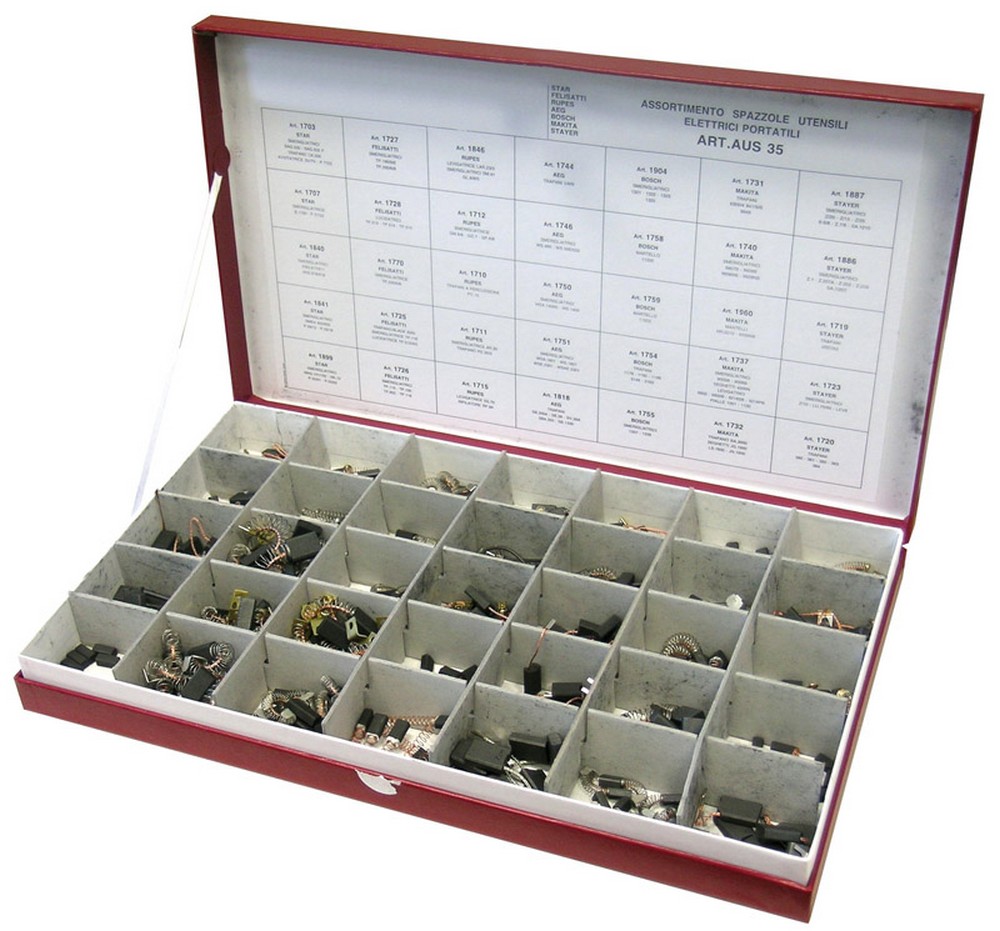 cf kit spazzole per elettroutensili 280 pezzi cm. 46x27x6 cod:ferx.vit25829