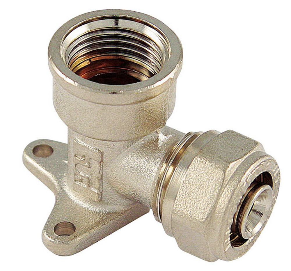 10pz raccordo per tubo multistrato curvo femmina con flangia mis. 16x1/2 cod:ferx.vit28981
