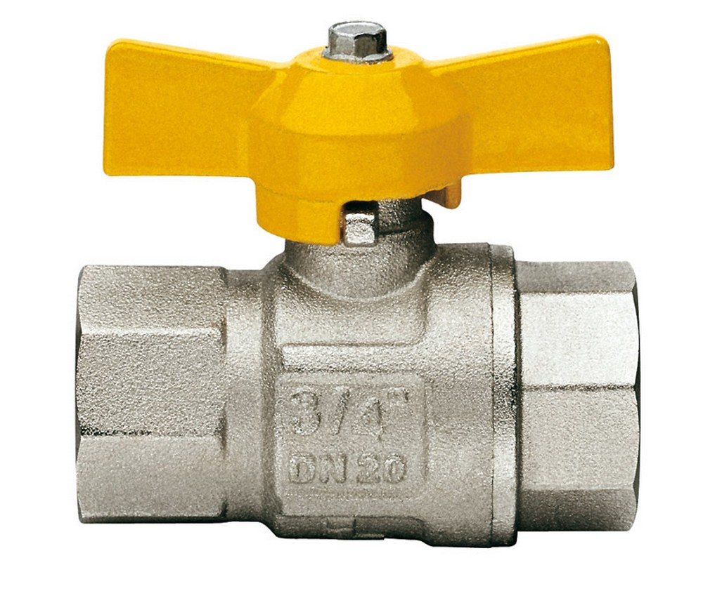 Image of 10pz valvola a sfera in ottone per impianti a gas f/f art. 068 mis. 1/2 cod:ferx.vit21253