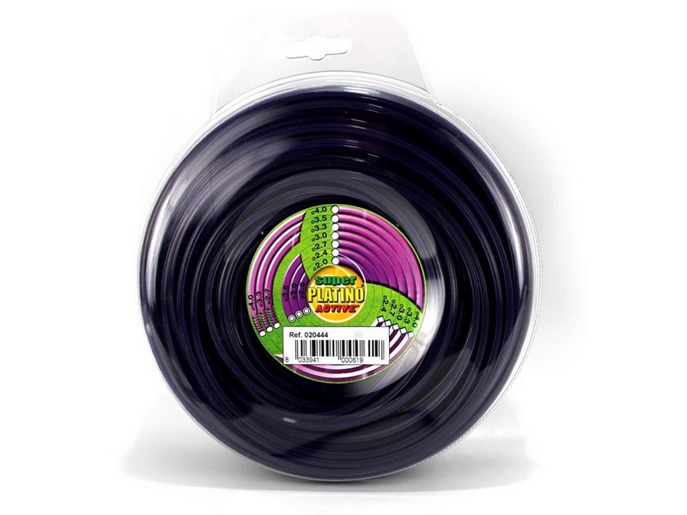 filo seghettato per decespugliatore platino col. viola mm. 4,0x30 mt. (gr. 500) cod:ferx.vit42561