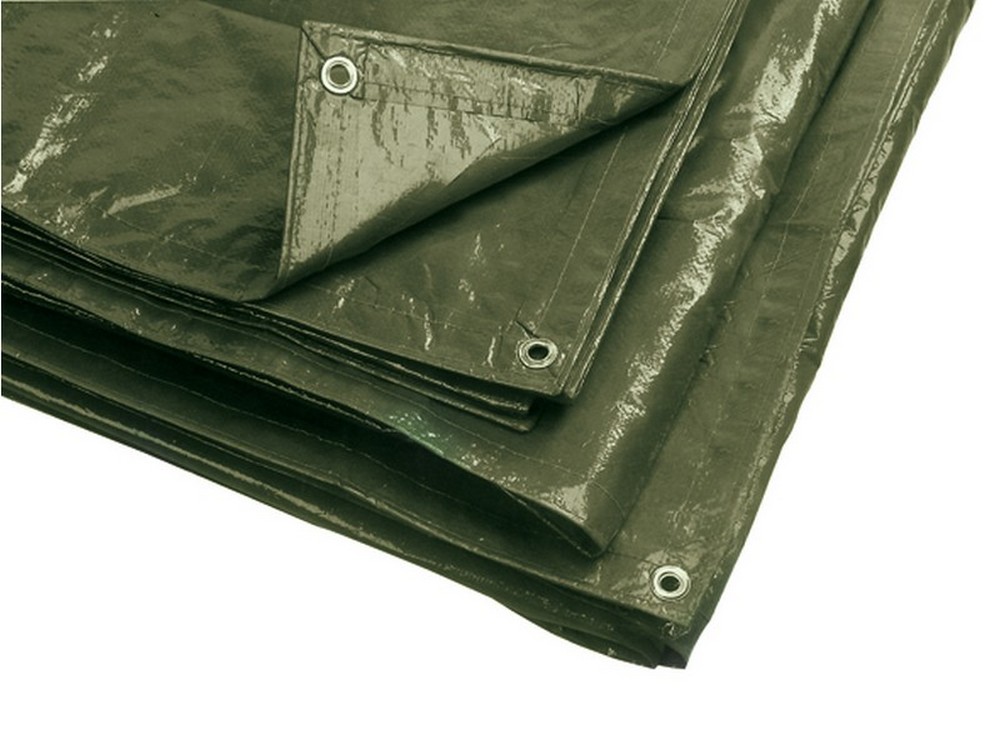 telo occhiellato multiuso in polietilene col. verde mt.10x12 cod:ferx.vit27863