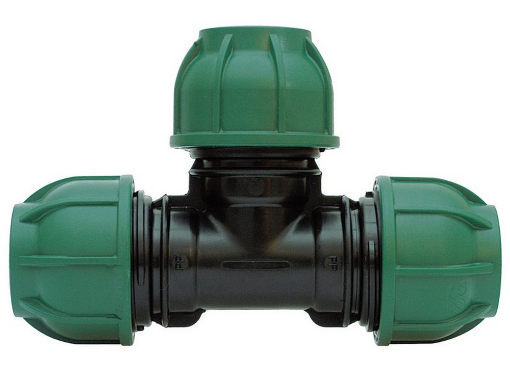 5pz raccordo a compressione pn10 tee 90¦ mis. 40x40x40 cod:ferx.vit32255