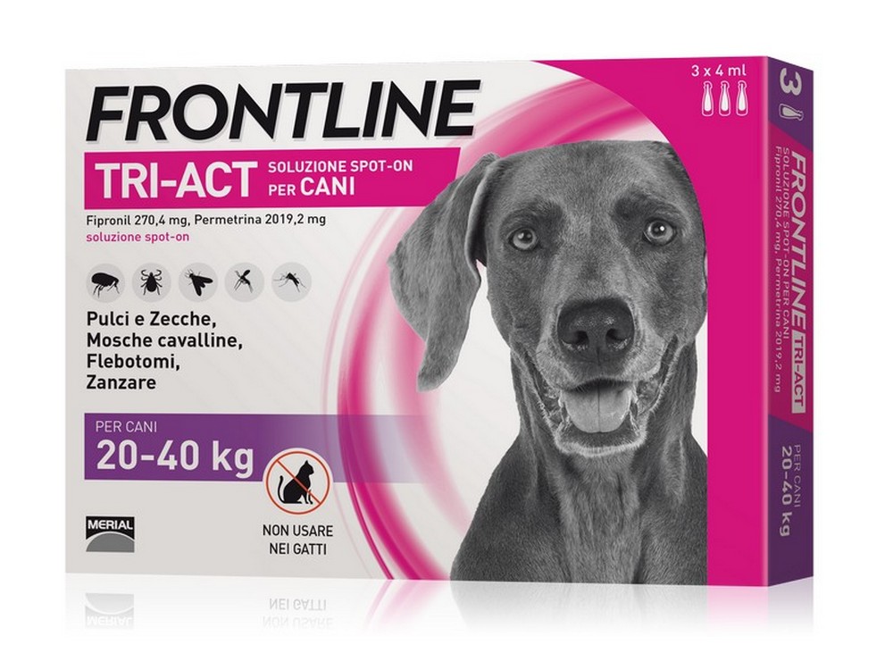antiparassitario tri-act per cani 20¸40 kg. (cf. 3 pipette) cod:ferx.vit37105
