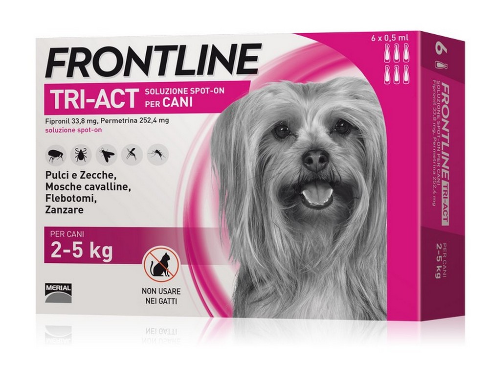Image of antiparassitario tri-act per cani 2¸5 kg. (cf. 6 pipette) cod:ferx.vit42204