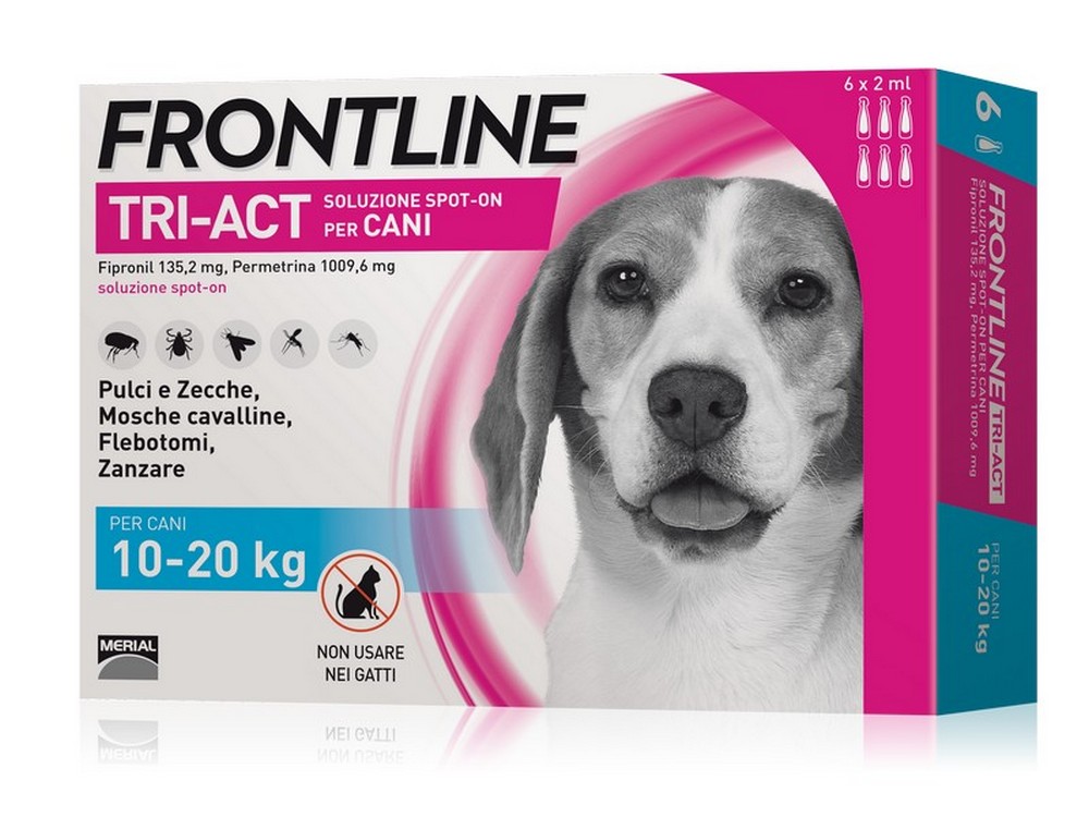 Image of antiparassitario tri-act per cani 10¸20 kg. (cf. 6 pipette) cod:ferx.vit42206