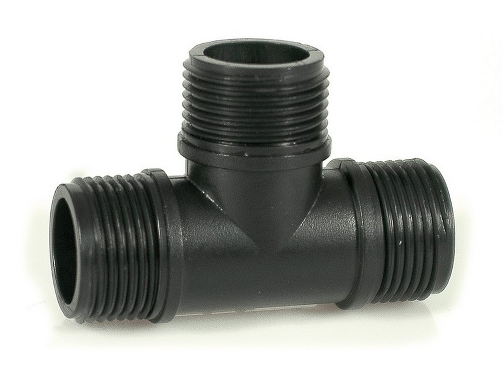 25pz raccordo filettato a t maschio per tubo in polietilene mis. 1x1x1 cod:ferx.vit41895