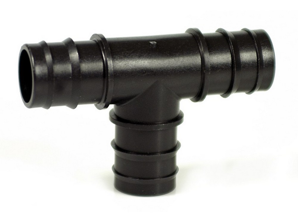 100pz raccordo a t portagomma per tubo in polietilene mm. 20x20x20 cod:ferx.vit41849