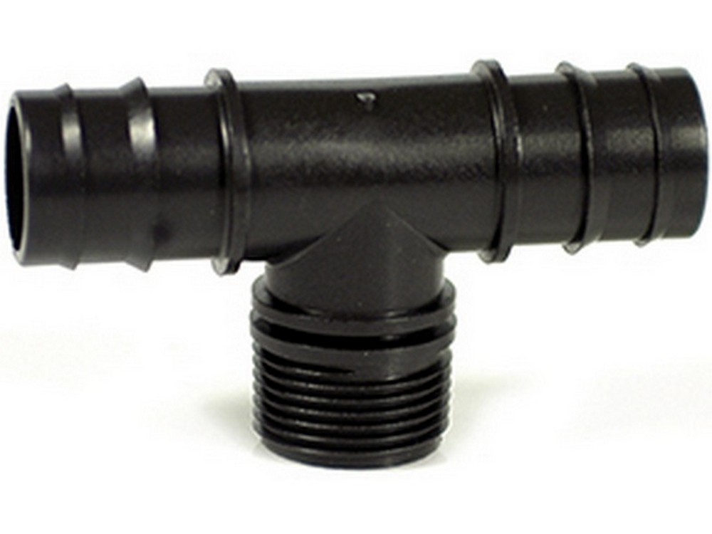25pz raccordo a t maschio per tubo in polietilene mm. 32x1x32 cod:ferx.vit41863