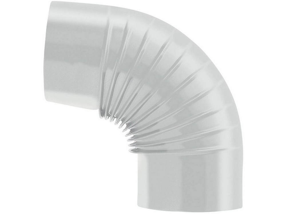 12pz gomito 90¦ per stufa a legna porcellanato classic col. bianco ï cm. 8 cod:ferx.vit55027