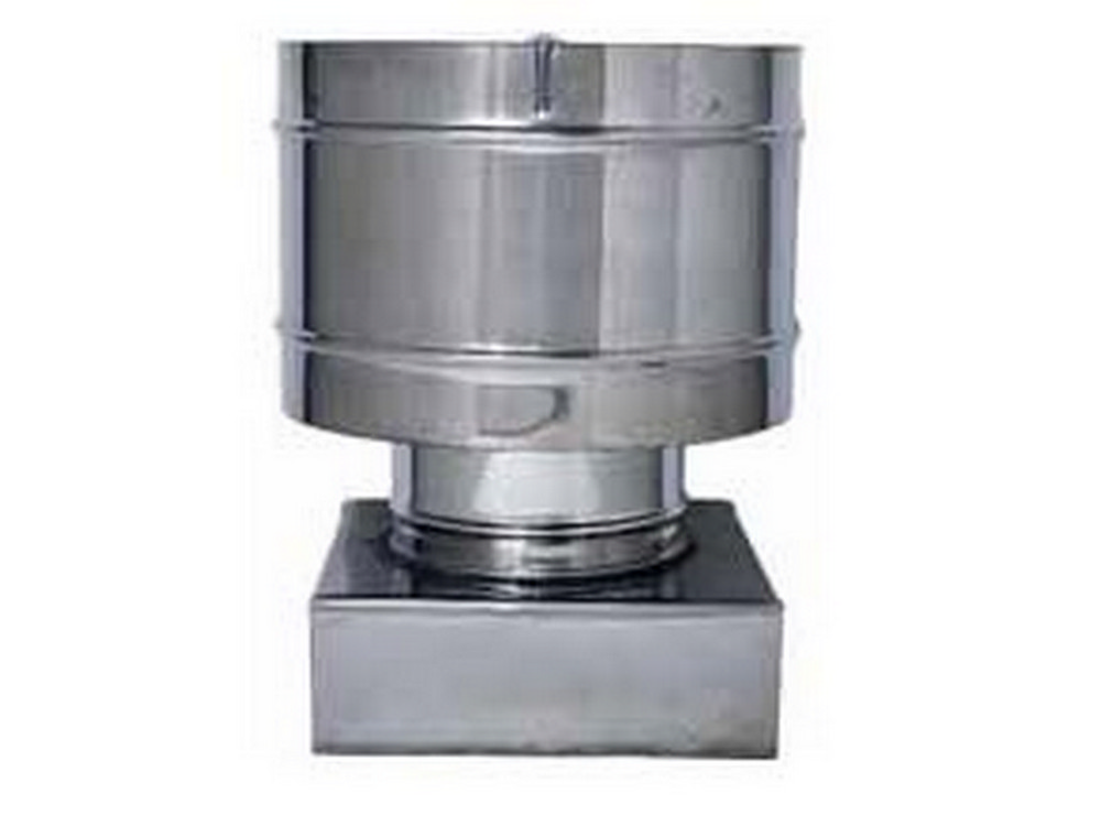 Image of fumaiolo fisso antivento inox quadrato cm. 20x20 cod:ferx.vit41307